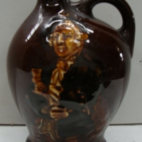 1930's Royal Doulton series ware Dewar's whisky flask Bonnie Prince Charlie in fine original condition - Sold for $55 - 2014