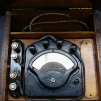 Multimeter in case - Weston Volt-Ammeter Made in Newark Usa circa 1930s - Sold for $30 - 2014