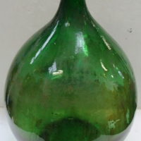 Large green glass wine Jeriboam - Sold for $37 - 2014