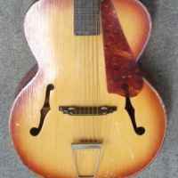 Acoustic guitar with twin f holes - Sold for $24 - 2014