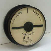 Synchroscope Busbar circuit Electric gauge -  D 20 cm - Sold for $24 - 2014