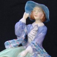 Royal Doulton Figurine - Top of the Hill - HN 1833  -  issued 1937-71, 178 cms H - Sold for $73 - 2014