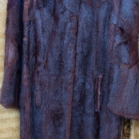 1940's mahogany mink fur full length coat - Sold for $37 - 2014