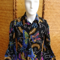 3 x 1970's GENTS SHIRTS - Gloweave NIGHT MOVES & other Labels, amazing Paisley, Butterfly & Floral patterns - medium sizes - Sold for $30 - 2014