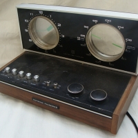 National Panasonic retro Radio Alarm Clock - with fab see-through & light up faces - Sold for $30 - 2014