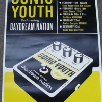 Unframed SONIC YOUTH gig poster from Australian tour 2008 - featuring The Scientists - Sold for $30 - 2014