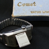 Comet New Light chrome wristwatch lighter - made in Japan - Sold for $61 - 2014