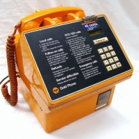 Vintage Yellow Telecom Payphone - Sold for $49 - 2014