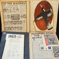 2 Collingwood football club scrapbooks 1973-1976 - Sold for $37 - 2014