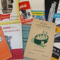 Group of catalogues and booklets for blokey items, Disson saws, Australian abrasives, Stanley Thodolites, Selby Lab equipment etc - Sold for $67 - 2014