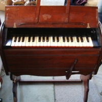 1920's Mahogany hand pumped organ - Sold for $61 - 2014