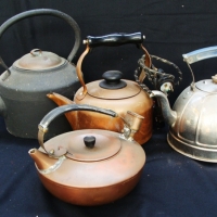 2 x Vintage copper kettles inc Kenwood electric etc - Sold for $73 - 2014