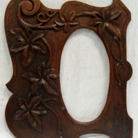 Australian Blackwood carved pictured frame in the European style of a sinuous grape vine - Sold for $49 - 2014