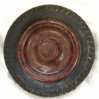 Bakelite and rubber tyre advertising ashtray by Dunlop  -  Cord Truck and Perdriau Flexifort Circa 1931 - Sold for $24 - 2014