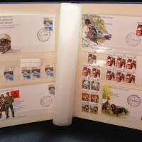 1971 - 1972 Stamp Album & contents incl, Australian first day covers - mint, used, singles, stamp blocks, sheets, etc - Sold for $61 - 2014