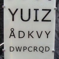 Light up optometrists letter chart - Sold for $73 - 2014