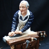 Royal Doulton figurine The Carpenter HN 2678 - issued 1986-92 - 203 cms H - Sold for $122 - 2014