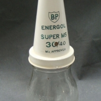 BP Energol Super MS 3040 bottle with plastic pourer - Sold for $43 - 2014