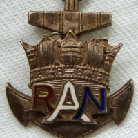 Sterling Silver Royal Australian navy pendant - Sold for $37 - 2015