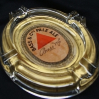 Vintage Bass & Co. Pale Ale glass Advertising ashtray - Sold for $61 - 2015