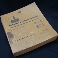 1956 Melbourne Telephone Directory marked for sale on the cover - Sold for $49 - 2015