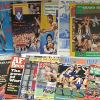 Group lot c1970/80s Grand Final Football Records inc - 1977 final, final replay & replay-replayed etc - Sold for $73 - 2015