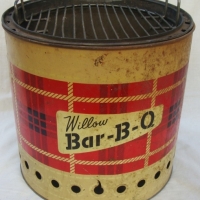 Vintage WILLOW BAR-B-Q - portable camping coal barbeque - Sold for $49 - 2015