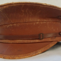 Vintage leather drivers peaked cap - Sold for $451 - 2015