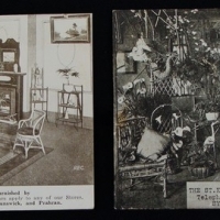 2 x c1910 Postcards from St Kilda Advertising St Kilda Floral Studio and Tyes House furnishers - Sold for $37 - 2015