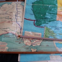 3x vintage school wall maps of Australia - Sold for $305 - 2015