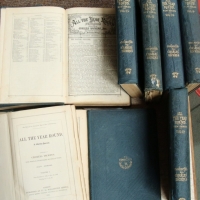 9x Volumes Charles Dickens circa 1869  All the all year round journal - Sold for $43 - 2015