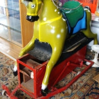 Fantastic  vintage large horse  coin operated amusement ride -  no coin mech - Sold for $488 - 2015