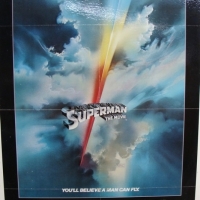Vintage 1 sheet block mounted Superman poster marked printed in USA - Sold for $24 - 2015