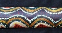 Vintage Australian Woomera with painted aboriginal pattern - Sold for $92 - 2015