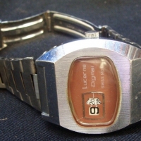 Fab Retro LUCERNE Swiss Analogue Digital Watch - stainless back - Sold for $43 - 2015