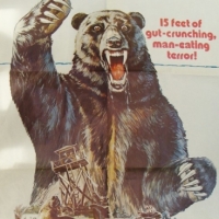 Vintage  Grizzly one sheet movie poster with great imagery - Sold for $24 - 2015