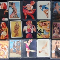 Approx 25 vintage & modern PIN UP GIRLS swap cards - Sold for $67 - 2015