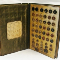 Fab Victorian salesman sample book of vegetable ivory buttons - Sold for $55 - 2015