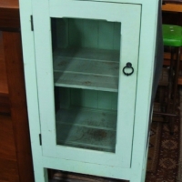 Fab vintage Green Painted MEAT SAFE - smaller size, Fab Cond w all Wire Mesh in Tact - Sold for $79 - 2015