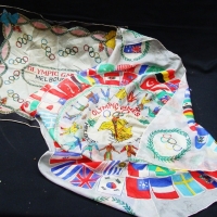 2 x Melbourne  1956 Olympic Games silk scarves - Sold for $43 - 2015