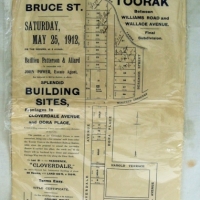 Original Cloverdale Toorak Estate advertisement Circa 1910 - Sold for $256 - 2015