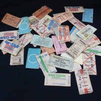 Small bag of vintage train tickets - Sold for $37 - 2015