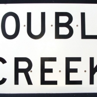 Vintage Double Creek sign - Sold for $30 - 2015