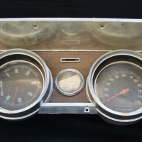 Vintage FORD FALCON XR-GT Dashboard - with all gauges - RPM gauge (af) - marked made by Stewart Pty ltd - Sold for $366 - 2015