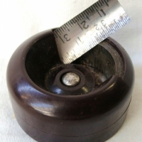 Vintage brown Bakelite TAPE MEASURE - fab upwards twist design - made in Germany - Sold for $37 - 2015