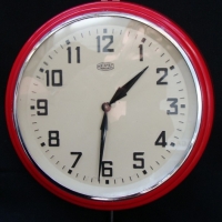 Vintage Red Bakelite Metamec wall clock - Sold for $85 - 2015