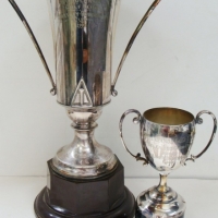 2 x pieces - Golfing trophy from Woodlands Golf club The Sweeney Rogerson cup 1936 and another - Sold for $73 - 2015