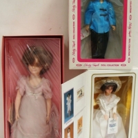 3 x Character dolls inc Shirley Temple, Princess Di & Liz Taylor - Sold for $55 - 2015