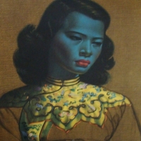 1950's TRETCHIKOFF  print - Chinese Girl - in classic 1950's box frame -  Great Cond - Sold for $512 - 2015
