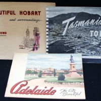 3 x  vintage souvenir photographic books - Beautiful Hobart and Surroundings, Tasmania Today, and Adelaide, The City Beautiful with vivid colour - Sold for $24 - 2015